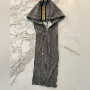NWT VERONICA BEARD GREY "ADENA" Dickey, one size, Merina wool & Cashmere